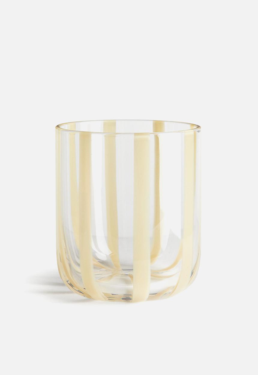 H&M - Patterned tumbler - yellow striped