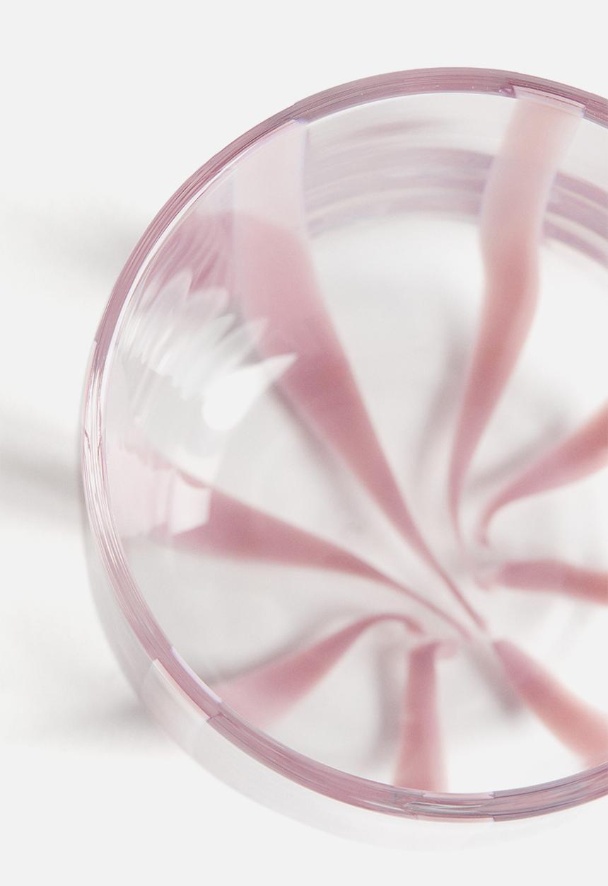 H&M - Patterned tumbler - pink striped