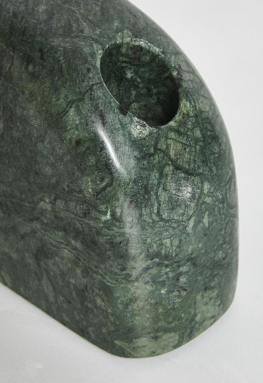 Sixth Floor - Dome Marble Candle Holder - Green
