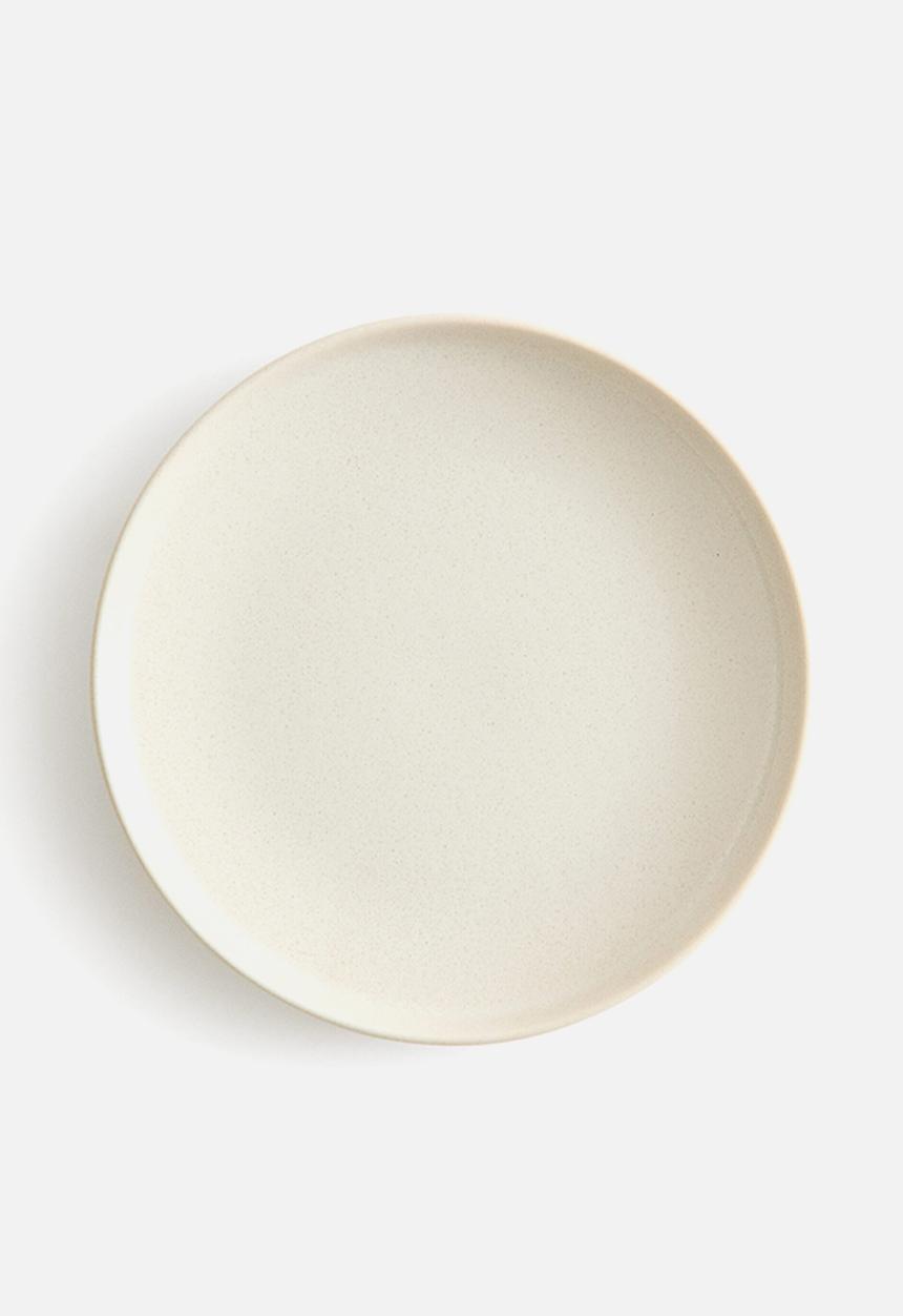 H&M - Reactive-glaze side plate - beige