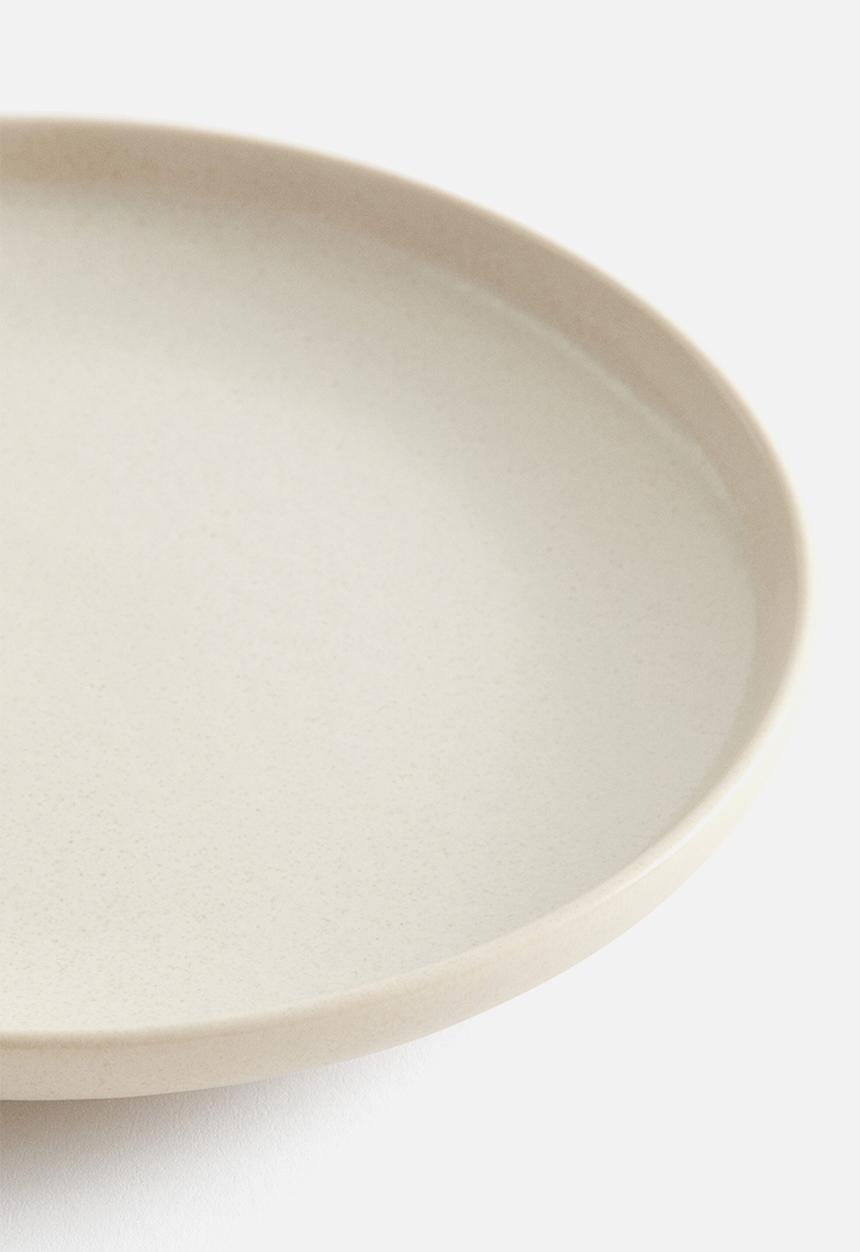H&M - Reactive-glaze side plate - beige