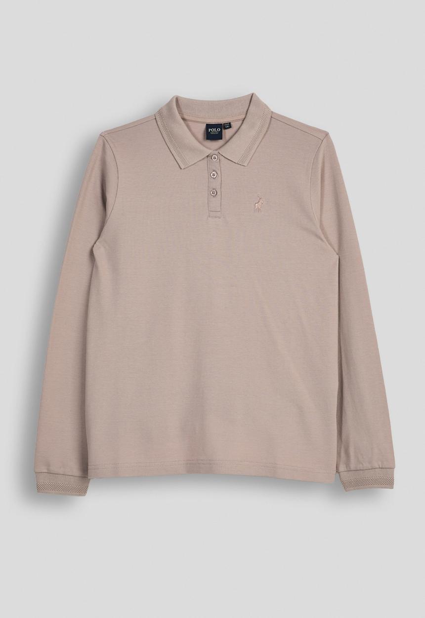 POLO - Ashleigh long sleeve golfer - blush 