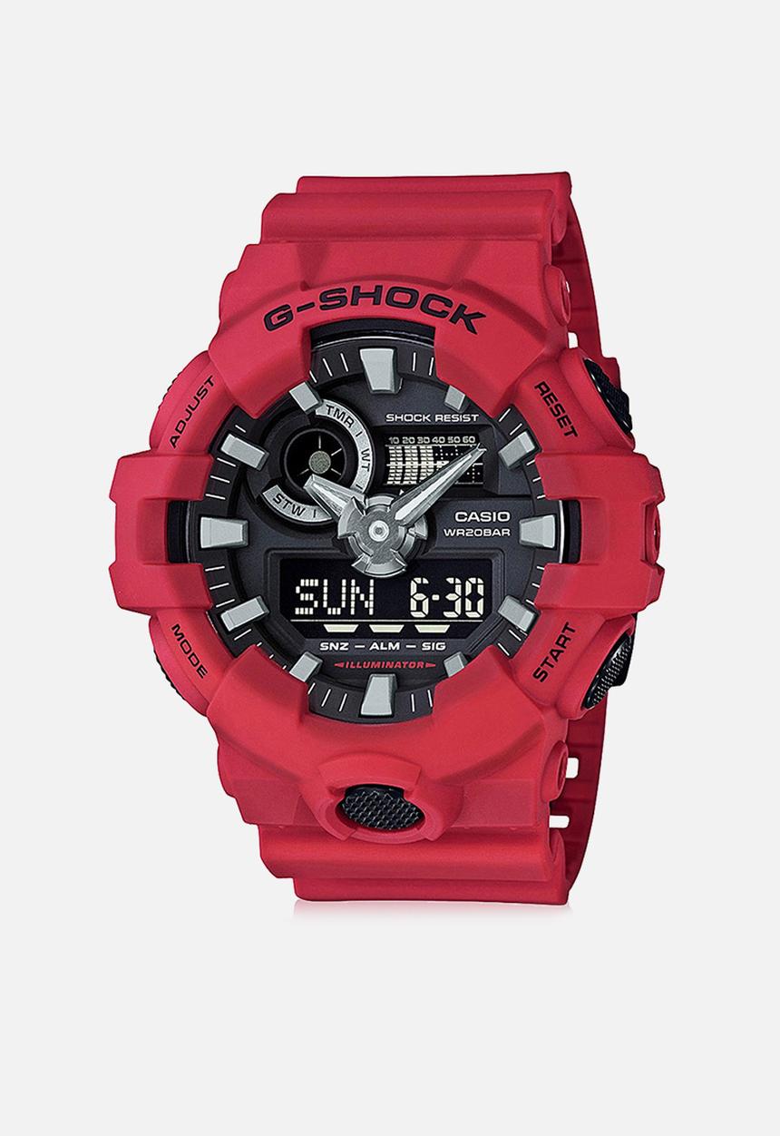 Casio - Gshock Anadigi Resin - Red
