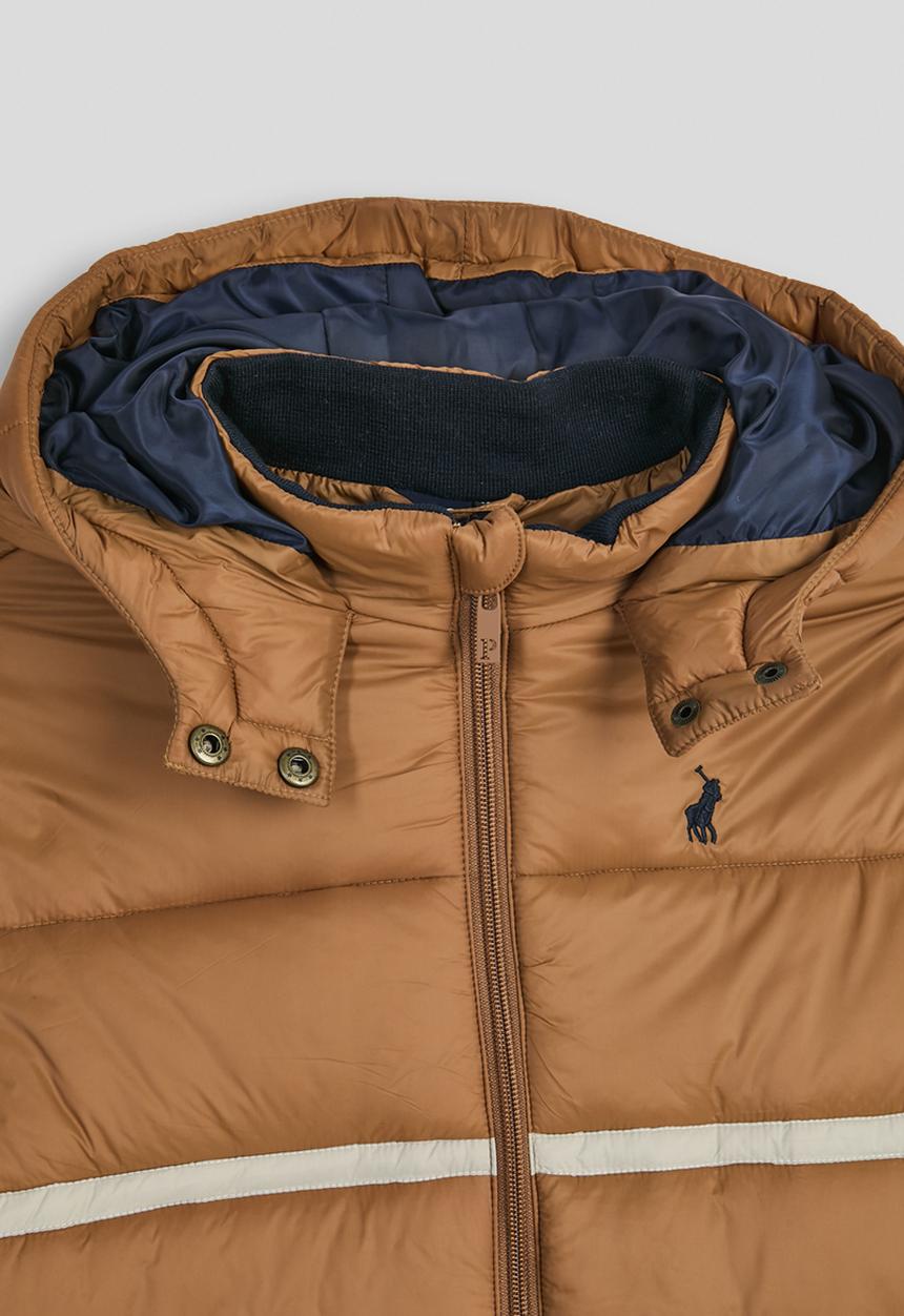POLO - Boys owen long sleeve puffer jacket - clay