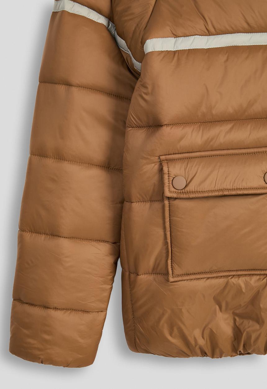 POLO - Boys owen long sleeve puffer jacket - clay