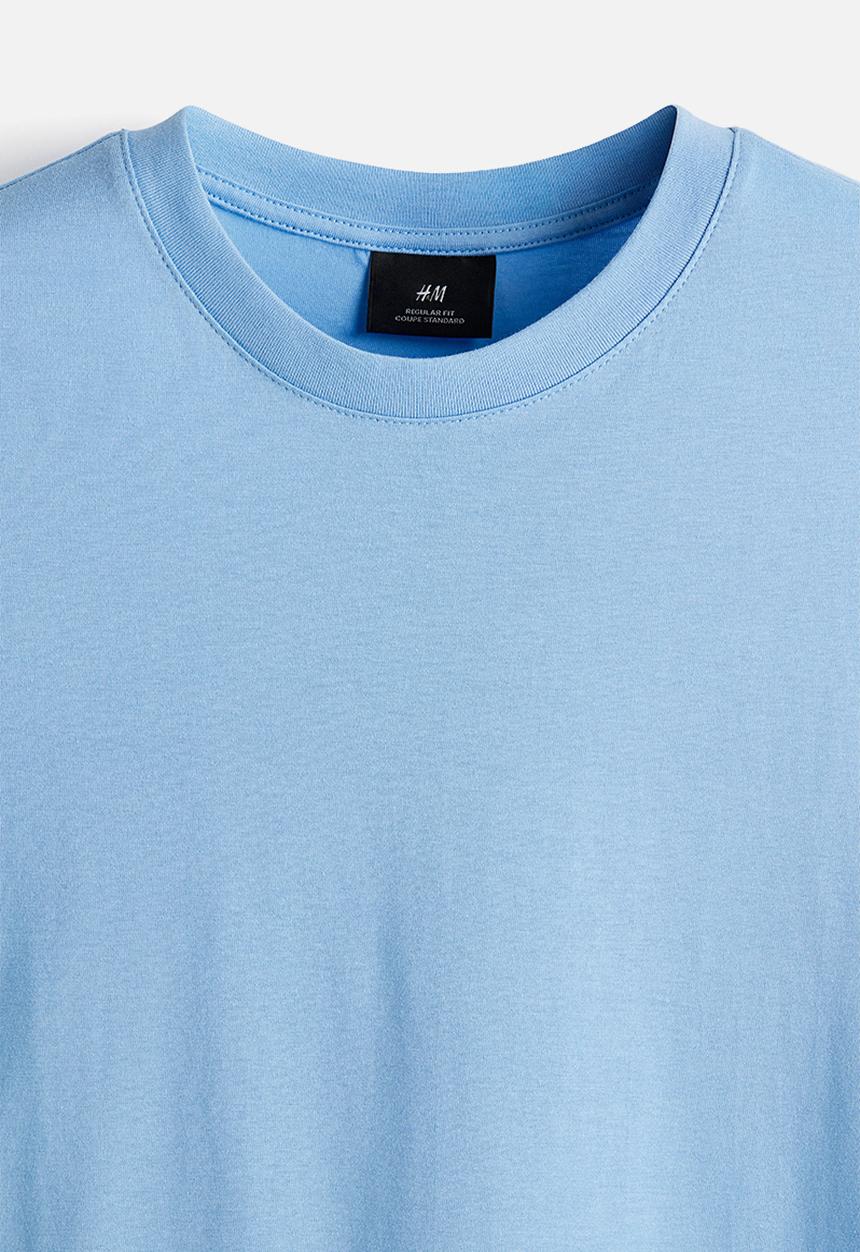 H&M - Regular fit t-shirt - light blue