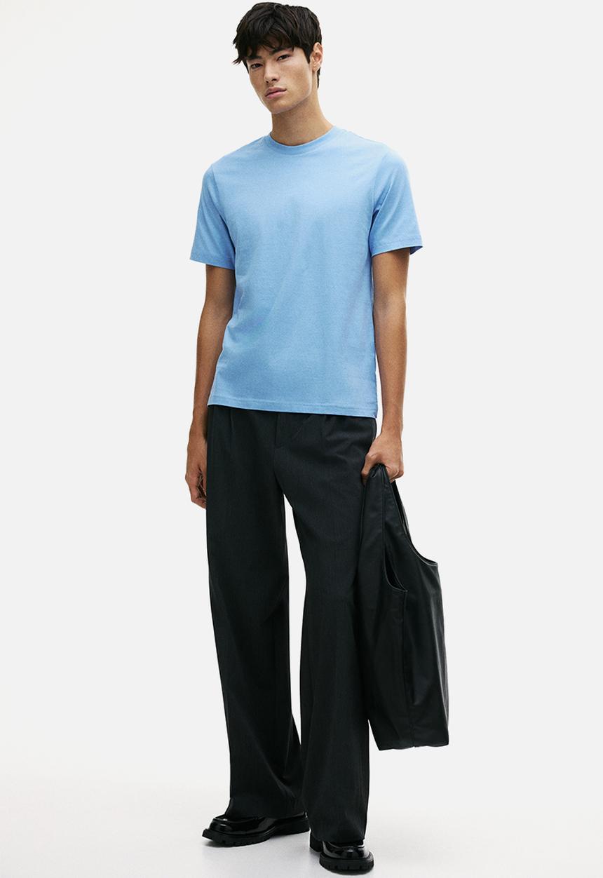 H&M - Regular fit t-shirt - light blue
