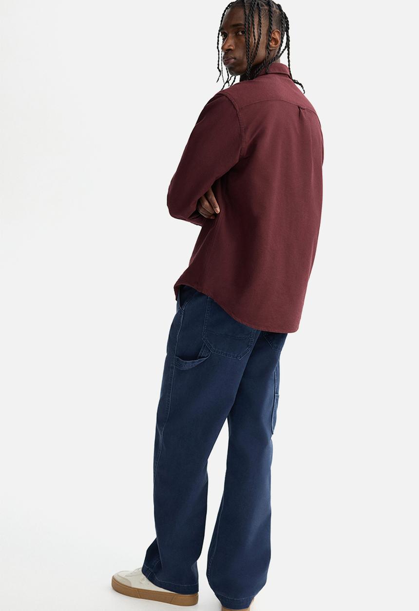 H&M - Regular fit oxford shirt - burgundy