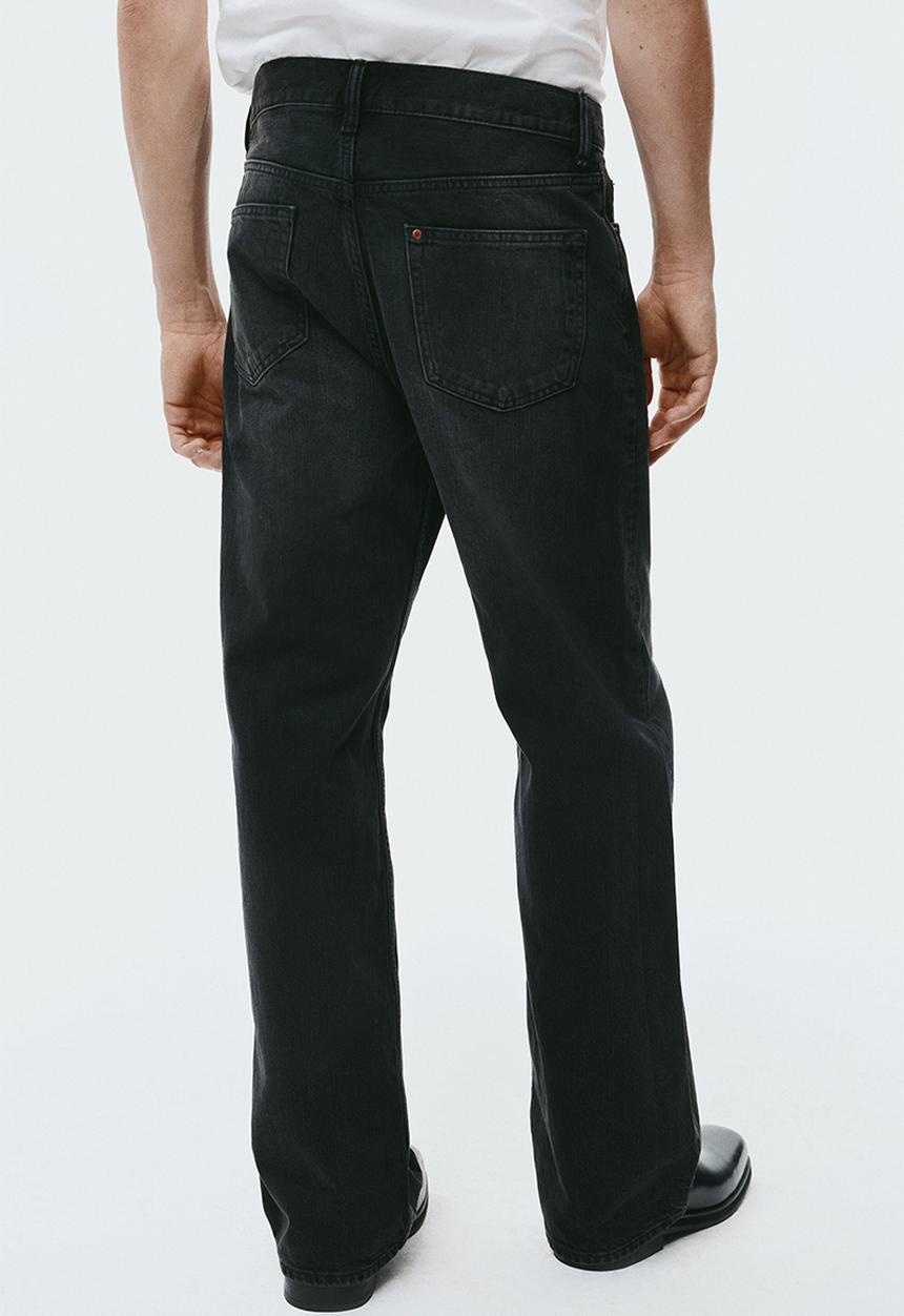 H&M - Loose straight jeans - black