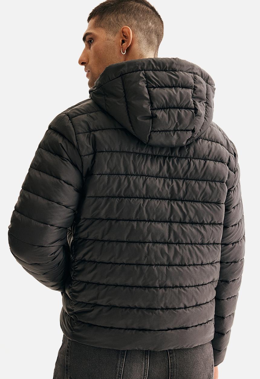 H&M - Slim fit lightweight puffer jacket - black