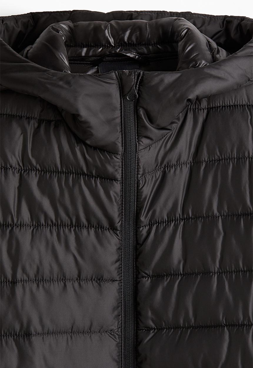 H&M - Slim fit lightweight puffer jacket - black