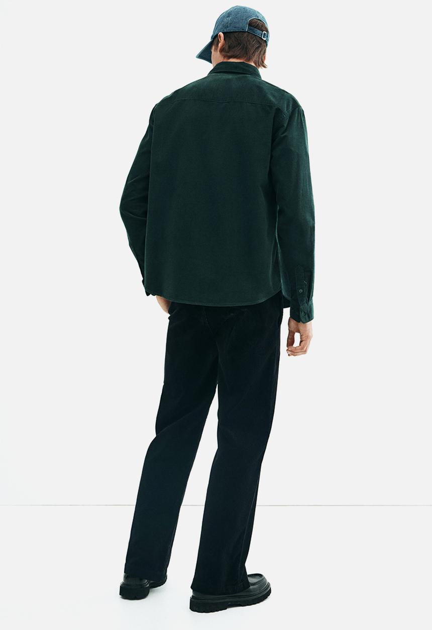 H&M - Relaxed fit corduroy trousers - black