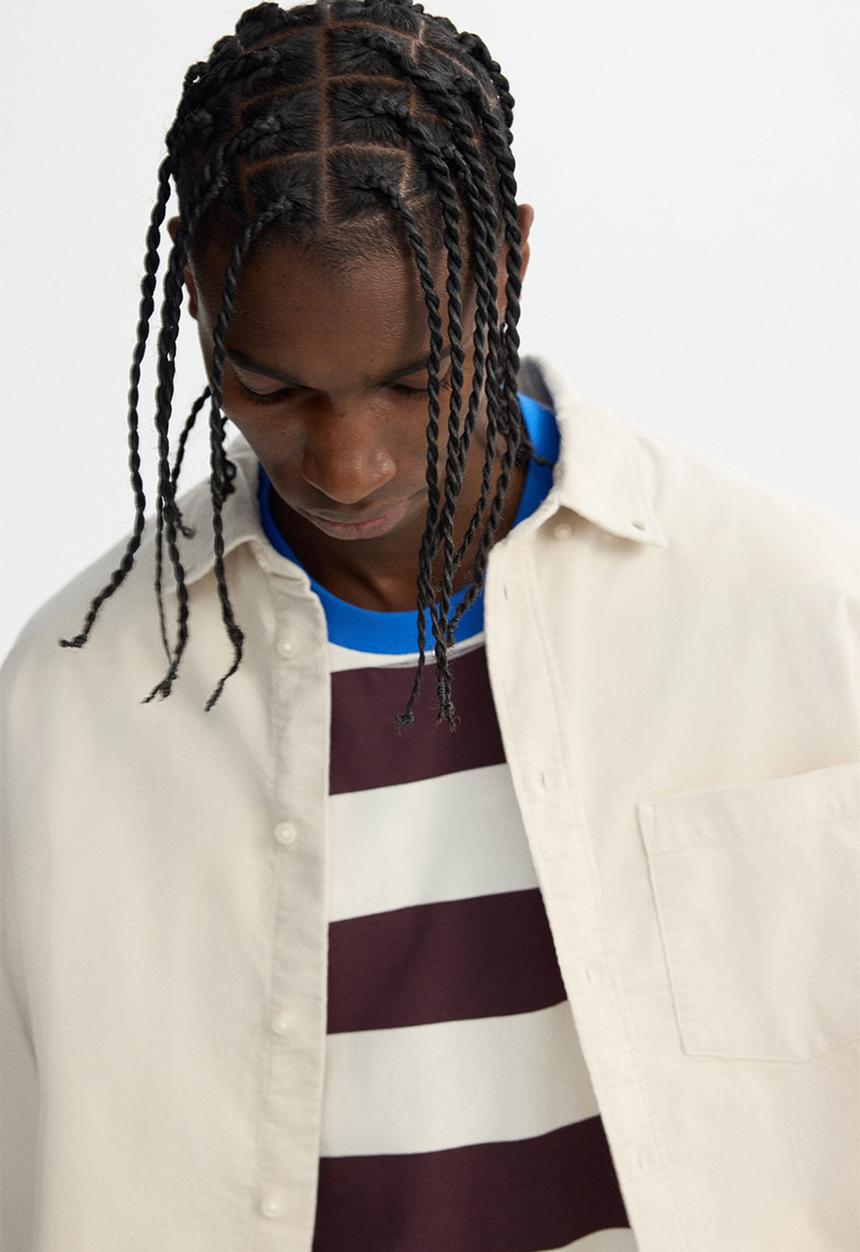 H&M - Regular fit corduroy shirt - beige