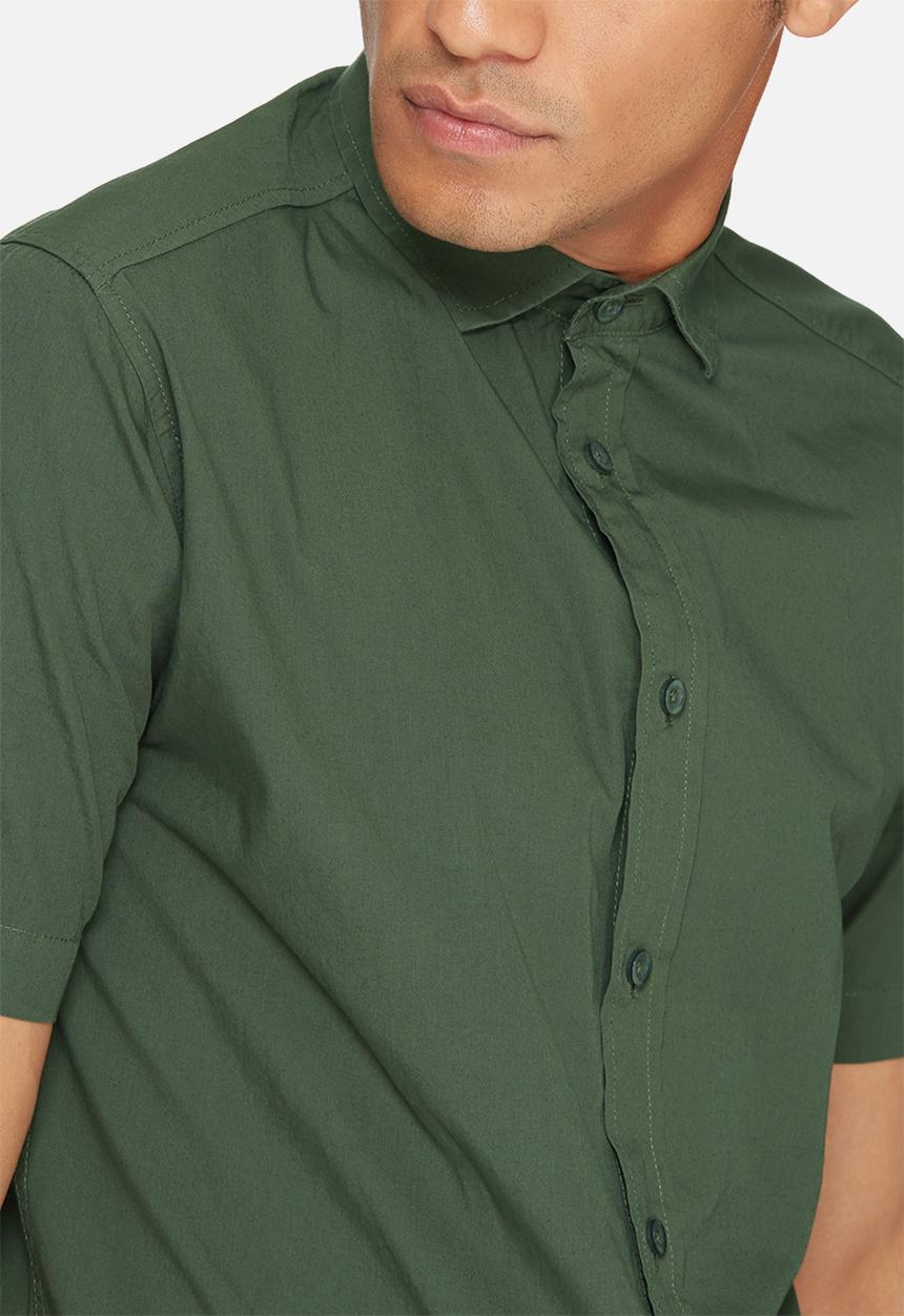 basicthread - Poplin slim fit shirt