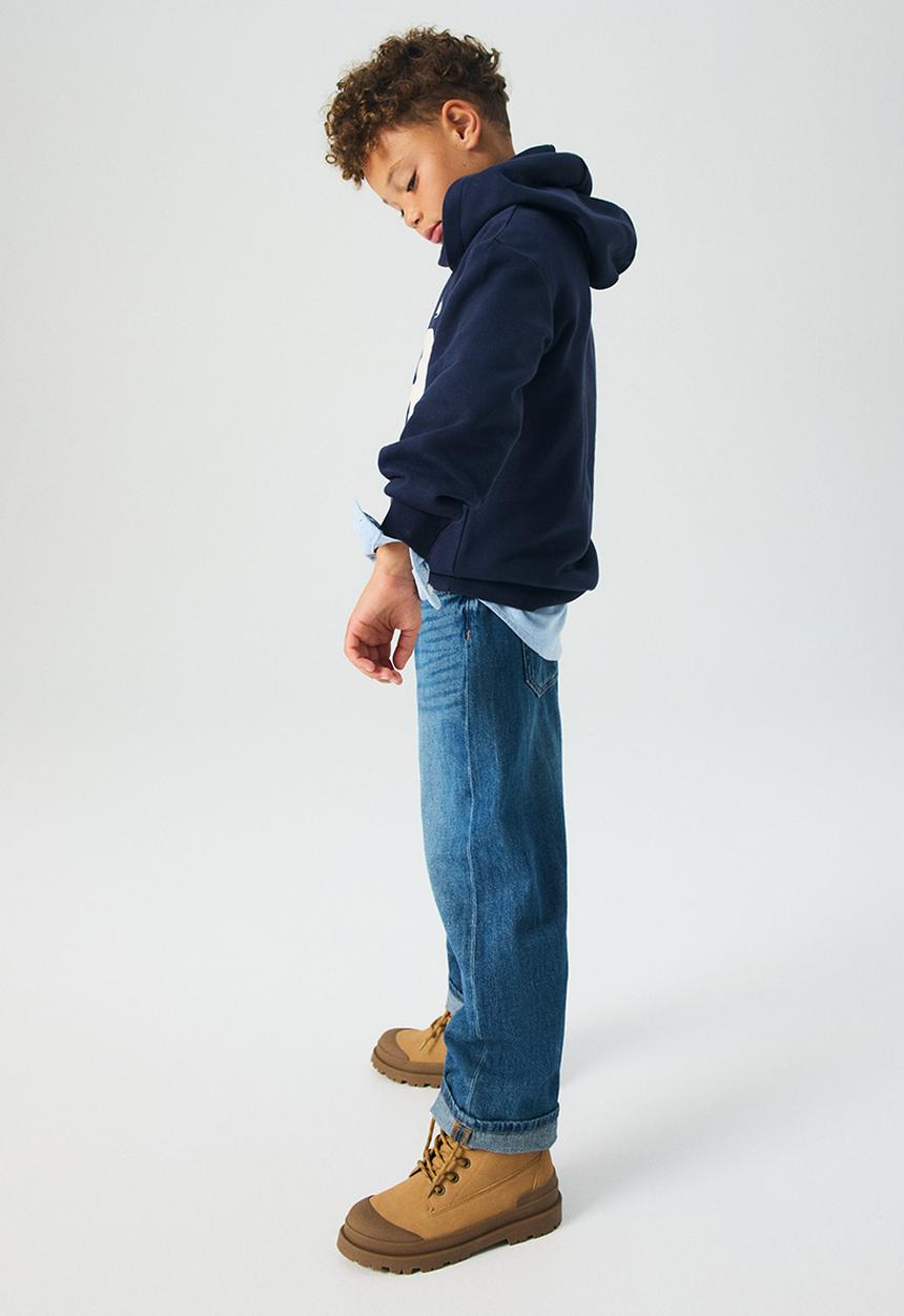 H&M - Printed hoodie -  navy blue/28 