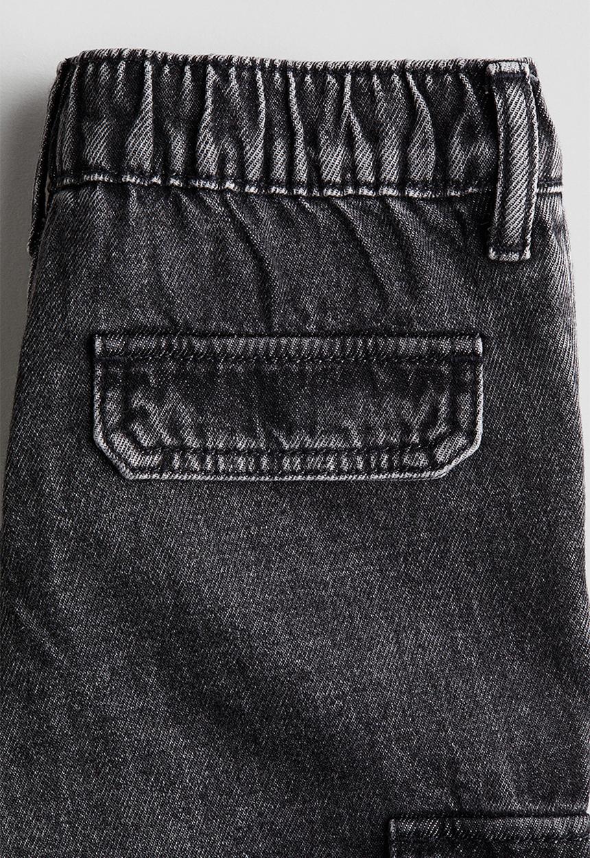 H&M - Relaxed tapered fit jeans - dark grey -