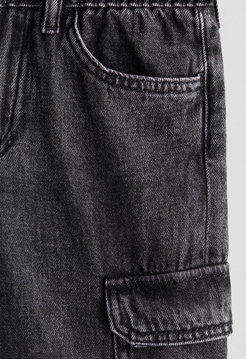 H&M - Relaxed tapered fit jeans - dark grey -