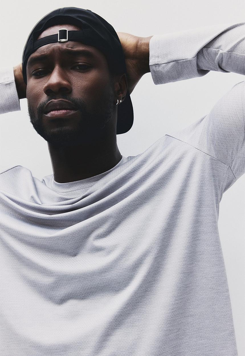 H&M - Long-sleeved sports top with drymove™ - light grey