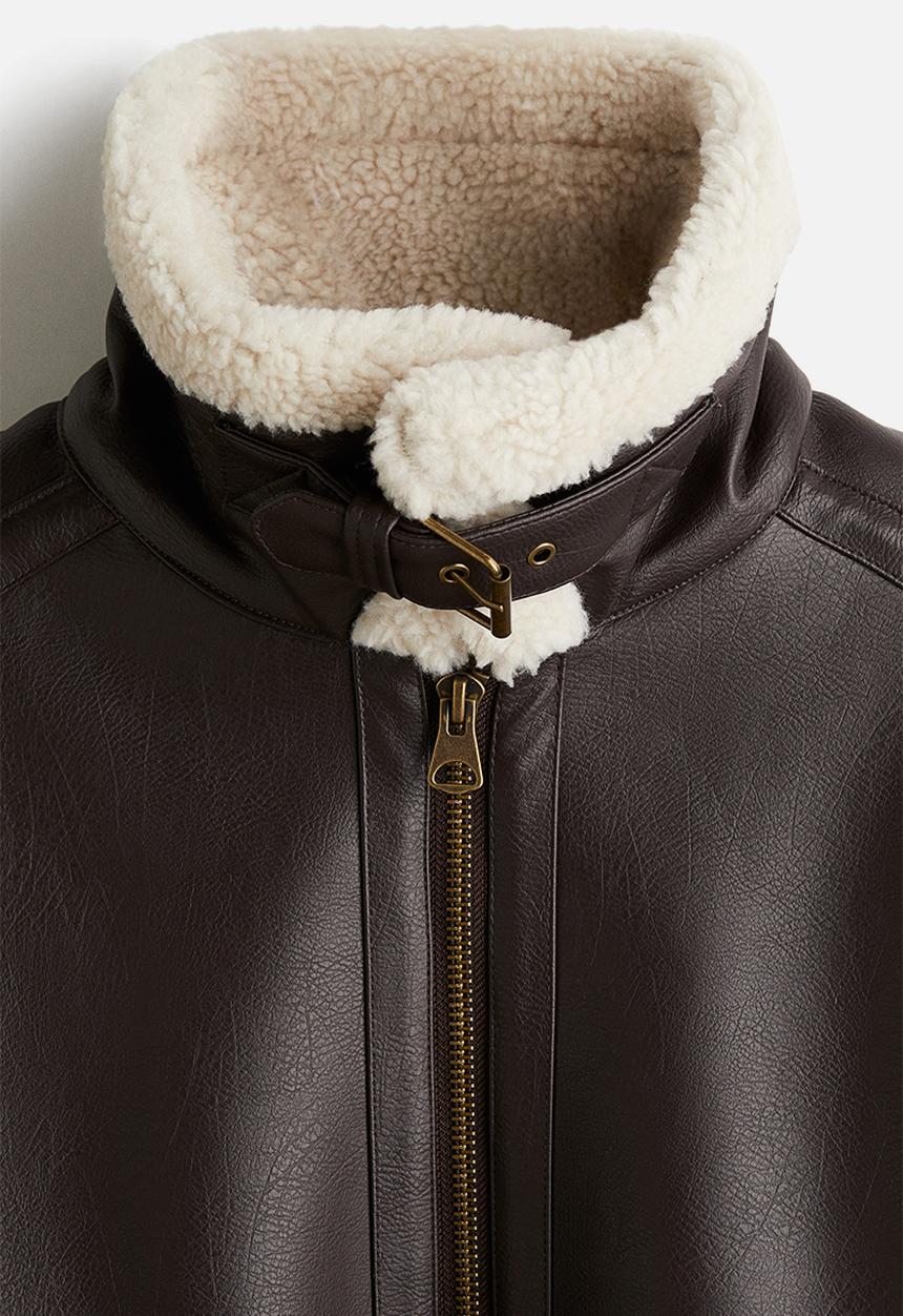 H&M - Aviator jacket - brown