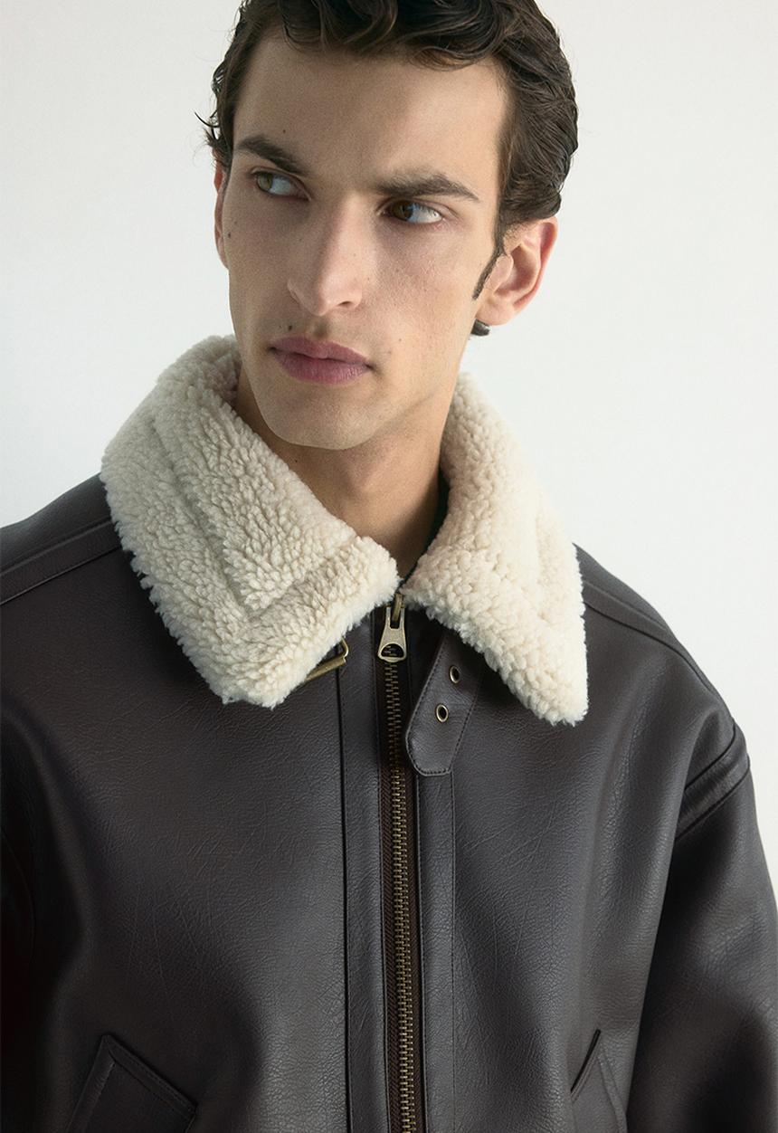 H&M - Aviator jacket - brown
