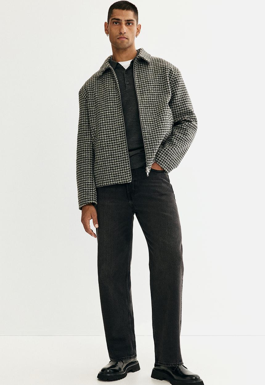 H&M - Regular fit felted overshirt - grey