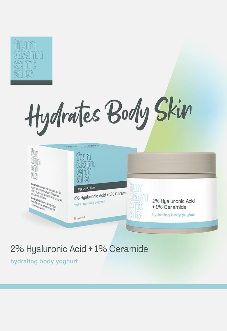 Fundamentals Skincare - Hydrating Body Yoghurt -  2% Hyaluronic Acid + 1% Ceramide