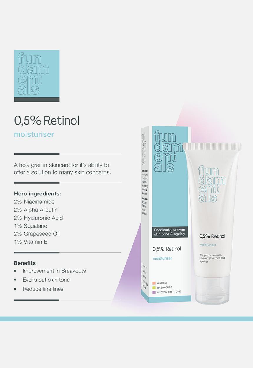 Fundamentals Skincare - 0,5% Retinol Moisturiser