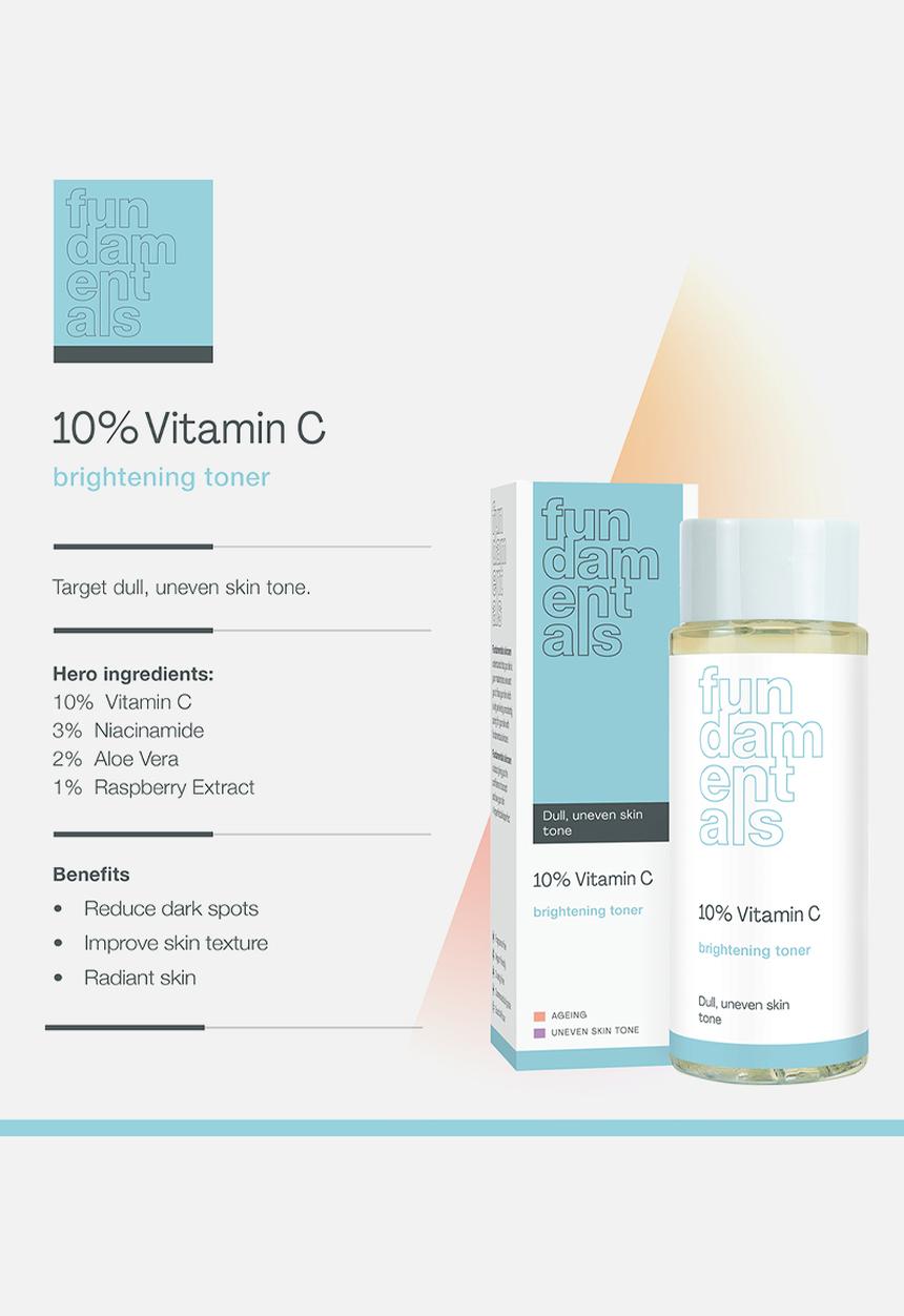 Fundamentals Skincare - 10% Vitamin C Brightening Toner