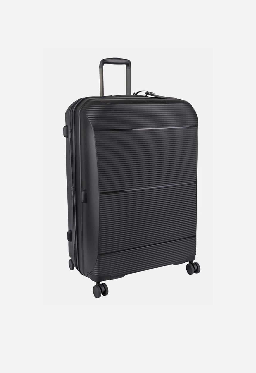 Cellini - QWEST LARGE 4 WHEEL TROLLEY CASE - BLACK