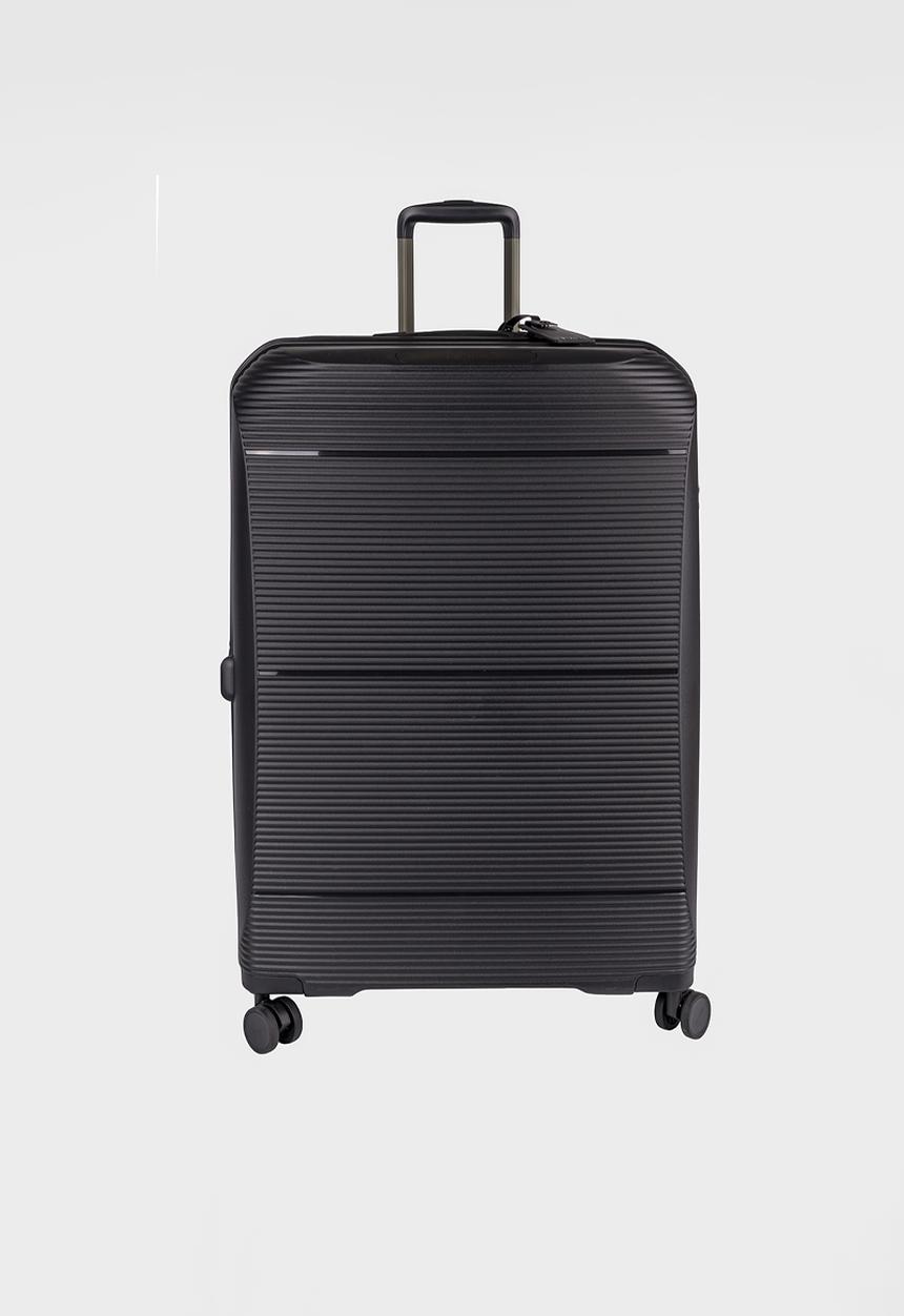 Cellini - QWEST LARGE 4 WHEEL TROLLEY CASE - BLACK