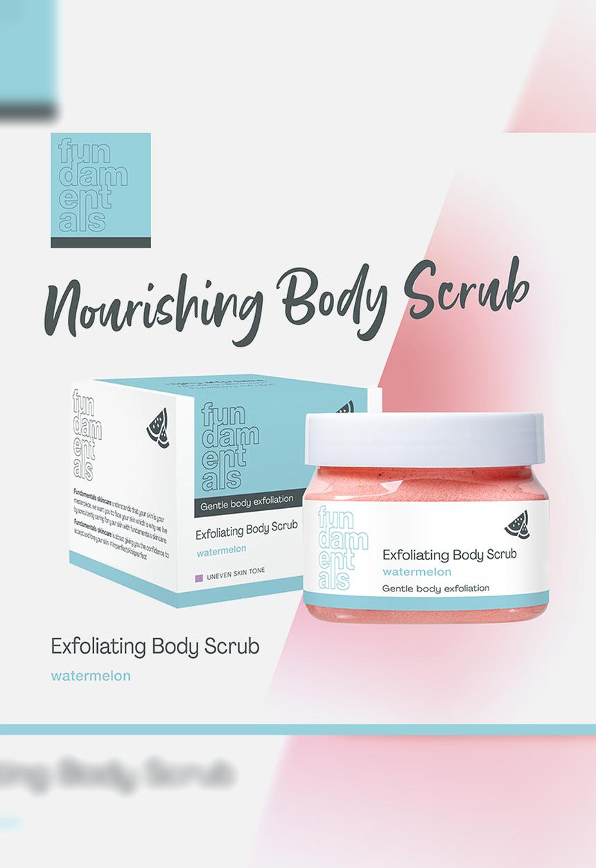 Fundamentals Skincare - Exfoliating Body Scrub - Watermelon