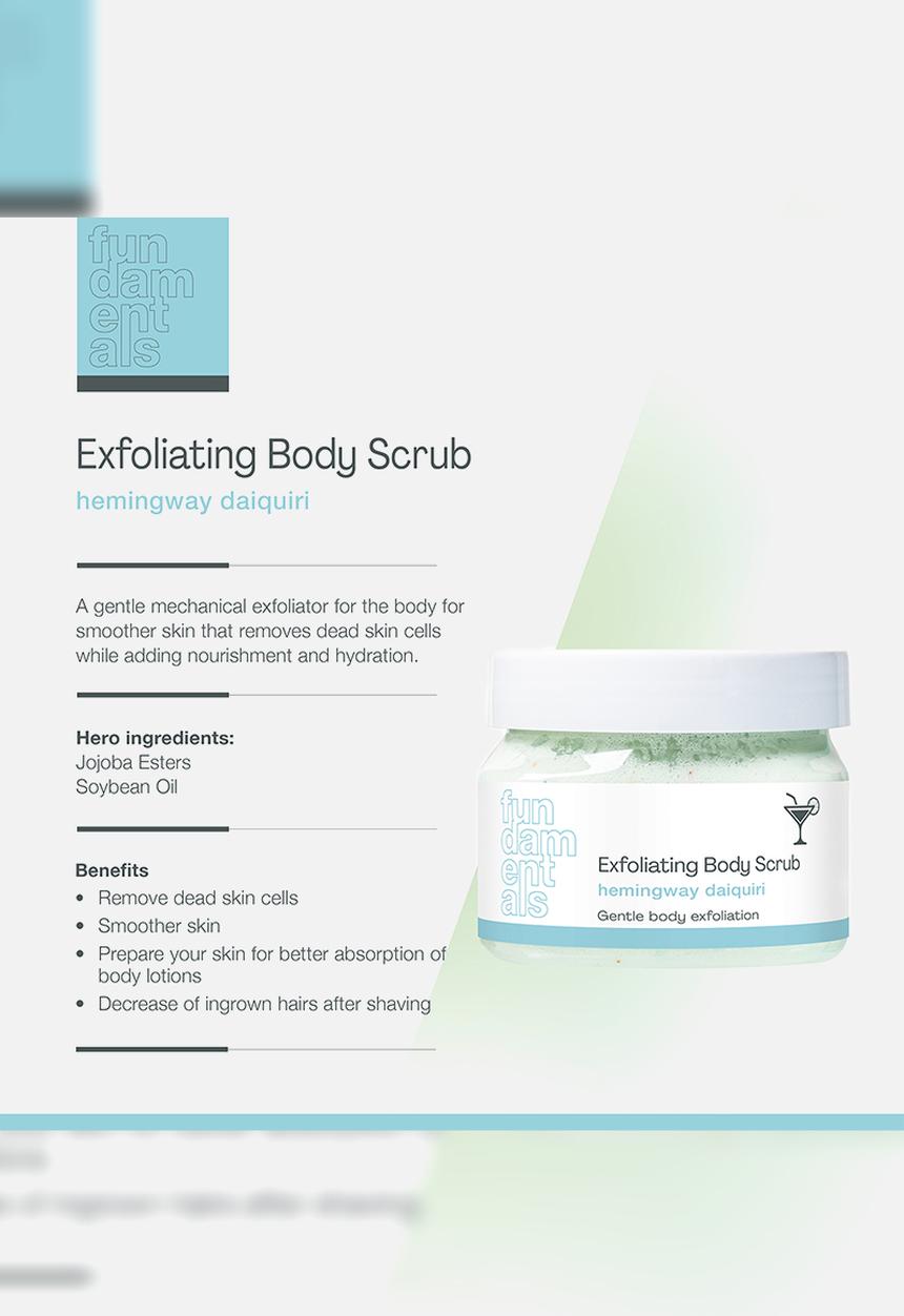 Fundamentals Skincare - Exfoliating Body Scrub - Hemingway Daiquiri