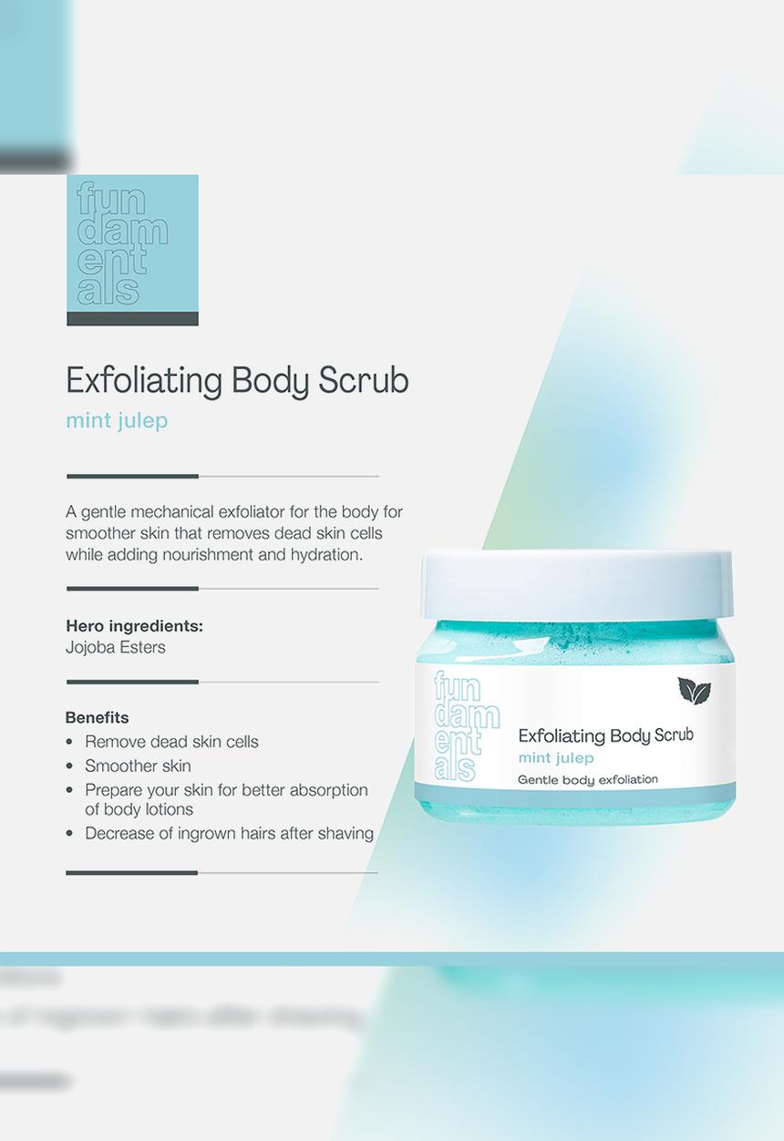 Fundamentals Skincare - Exfoliating Body Scrub - Mint Julep