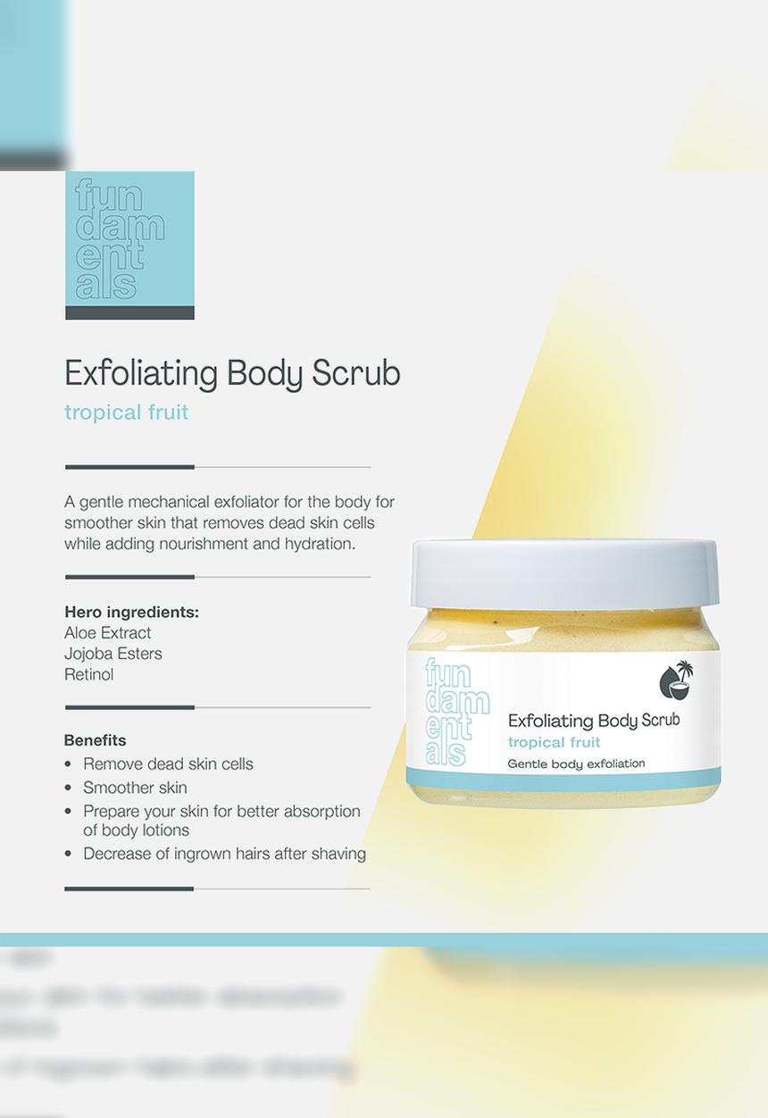 Fundamentals Skincare - Exfoliating Body Scrub - Tropical Fruit