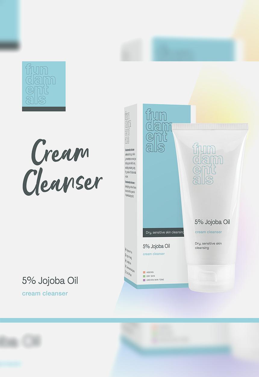 Fundamentals Skincare - 5% Jojoba Oil, Cream Cleanser