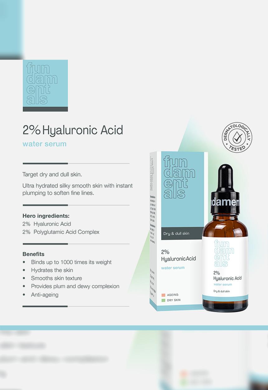 Fundamentals Skincare - Fundamentals 2% Hyaluronic Acid Serum