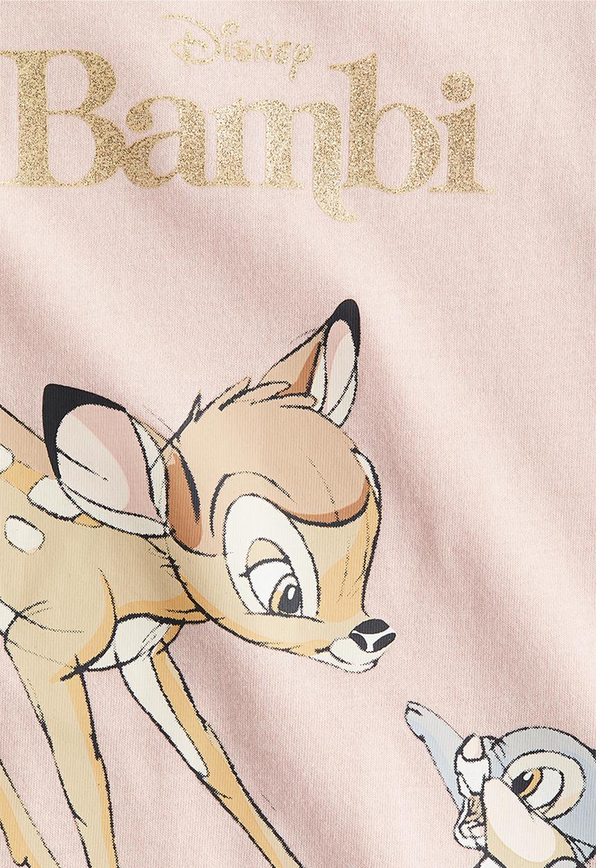 H&M - Printed cotton t-shirt -  light pink/bambi