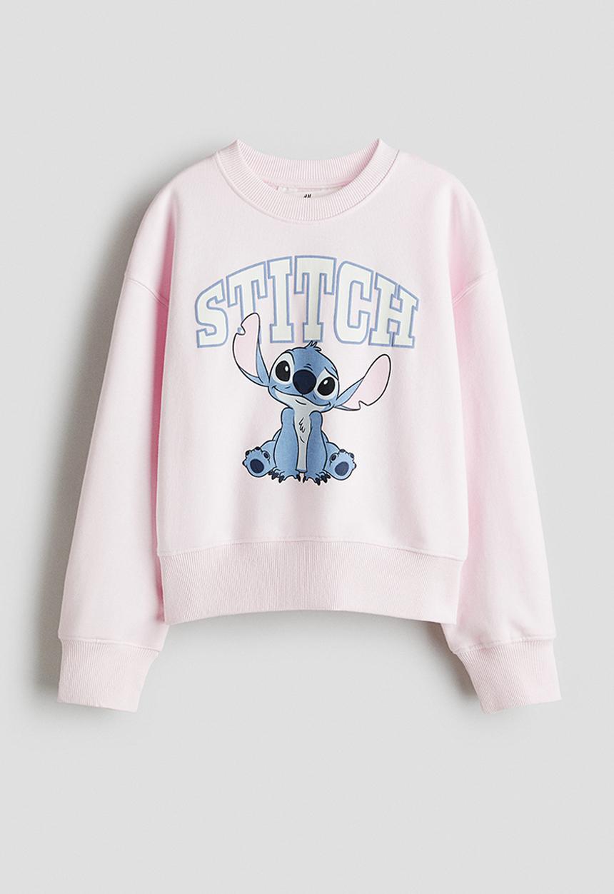 H&M - Oversized printed sweatshirt - pink,multi