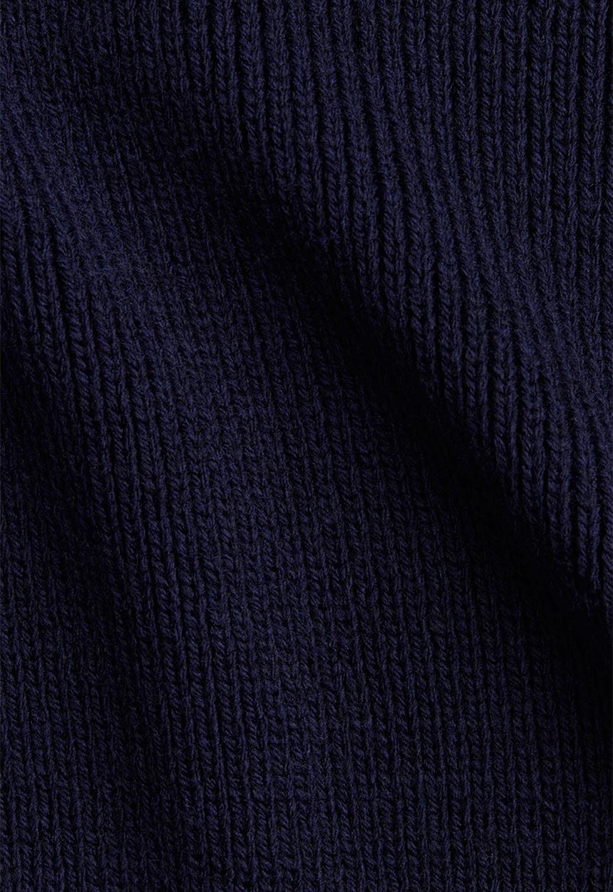 H&M - Rib-knit top - navy blue