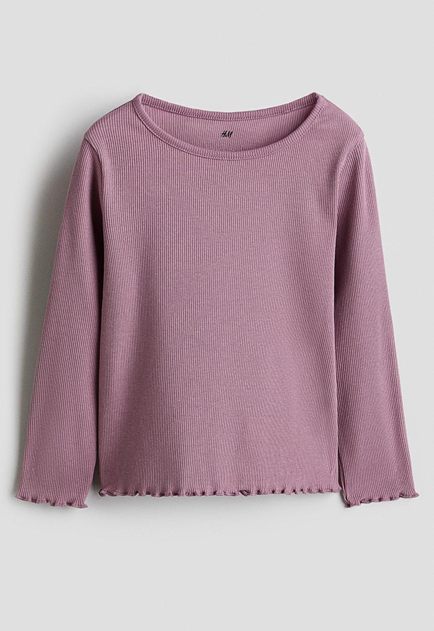 H&M - Long-sleeved jersey top - purple