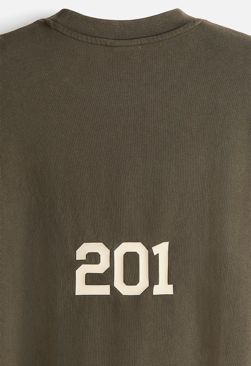 H&M - Boxy fit washed T-shirt - khaki