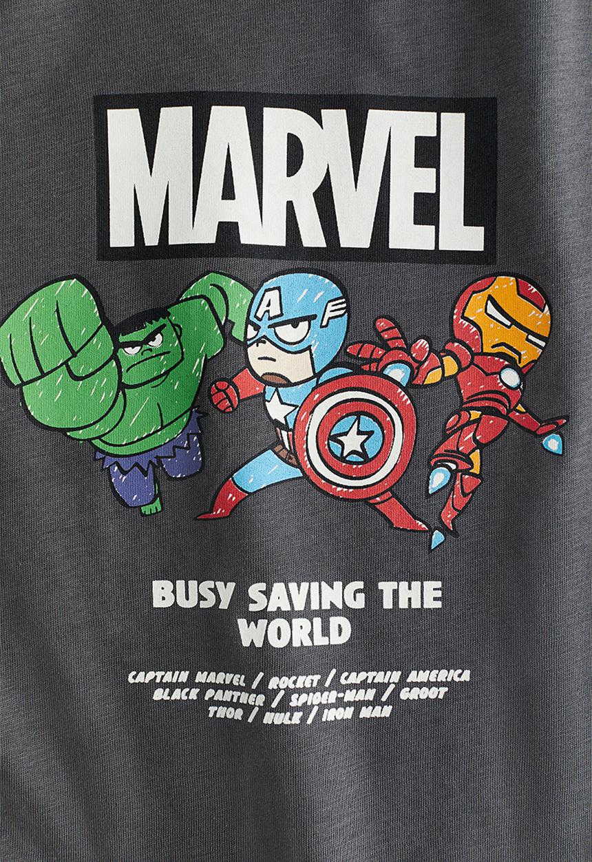 H&M - Long-sleeved T-shirt - dark grey the avengers