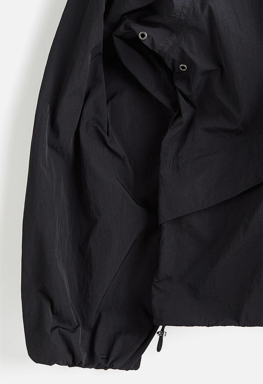 H&M - Loose fit nylon windbreaker - black