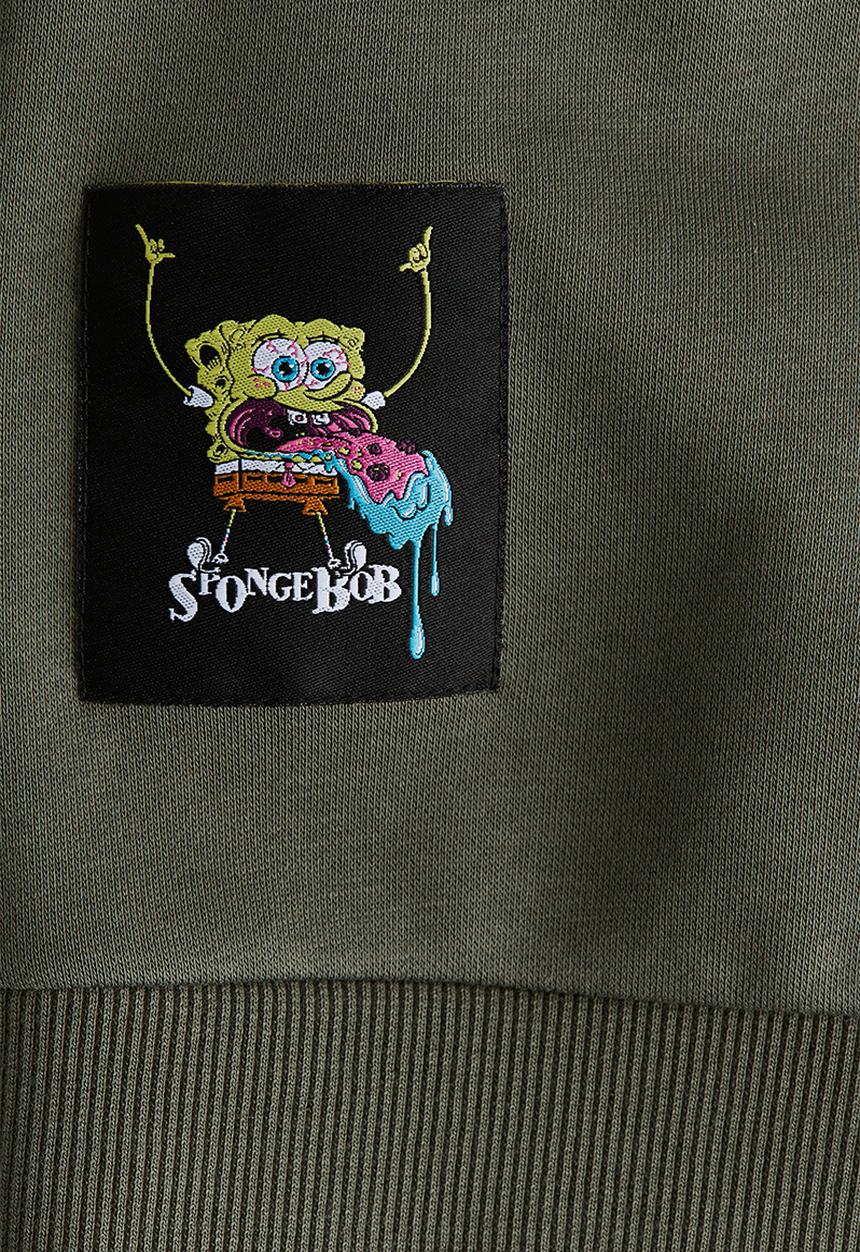 H&M - Printed sweatshirt - green spongebob squarepants