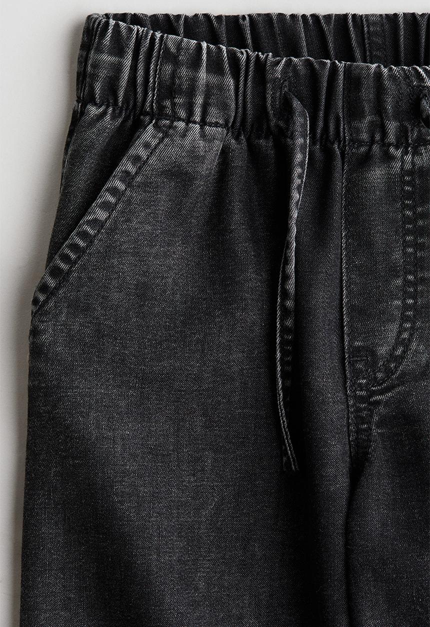 H&M - Loose-fit lightweight denim trousers - black