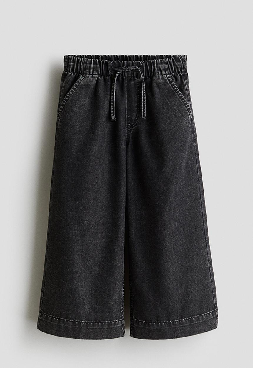 H&M - Loose-fit lightweight denim trousers - black