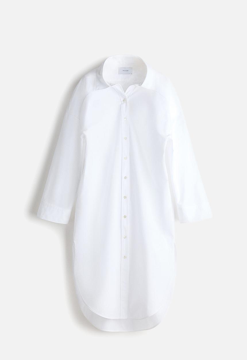 H&M - Poplin shirt dress - white