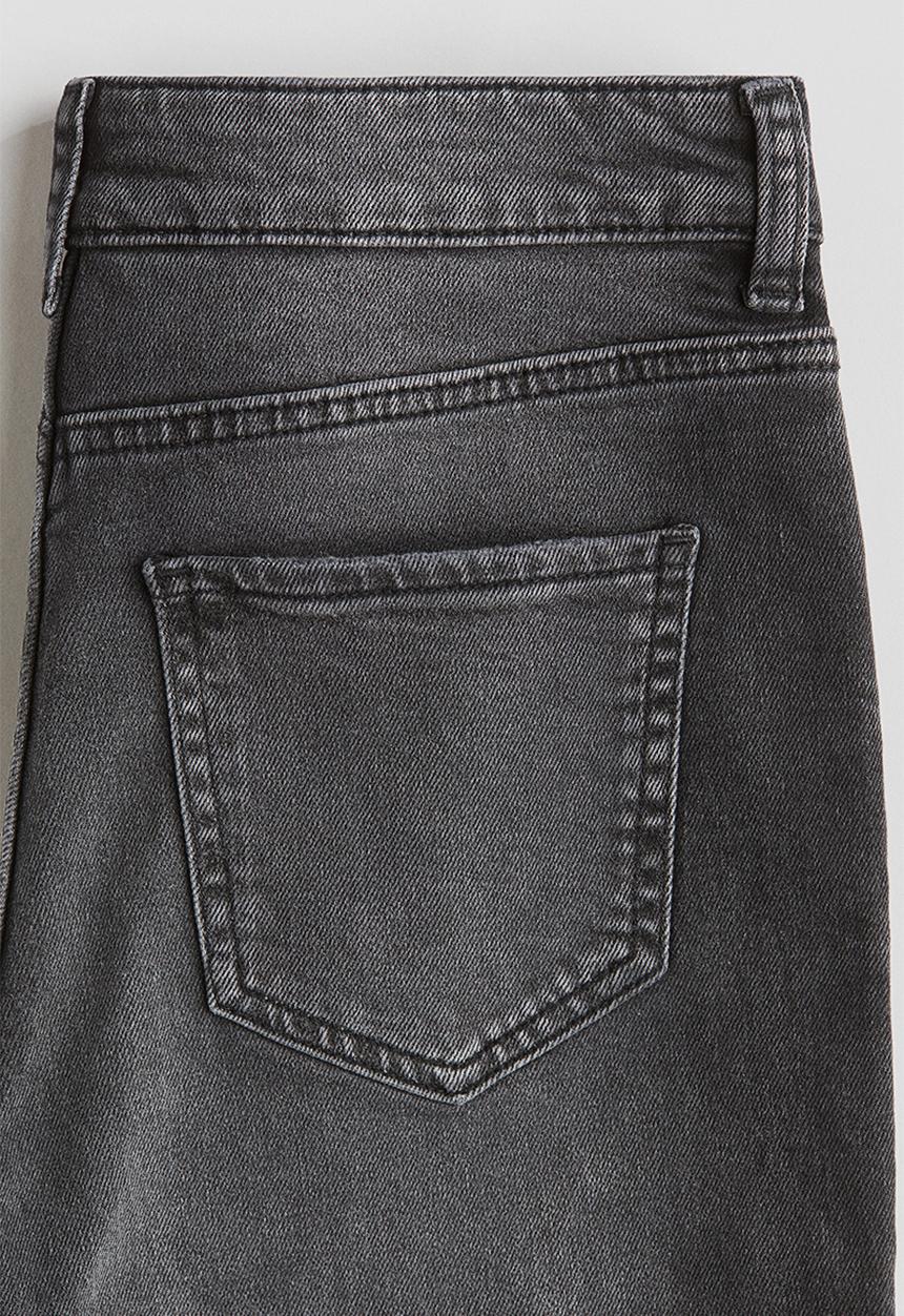 H&M - Baggy fit bootcut leg jeans - denim black