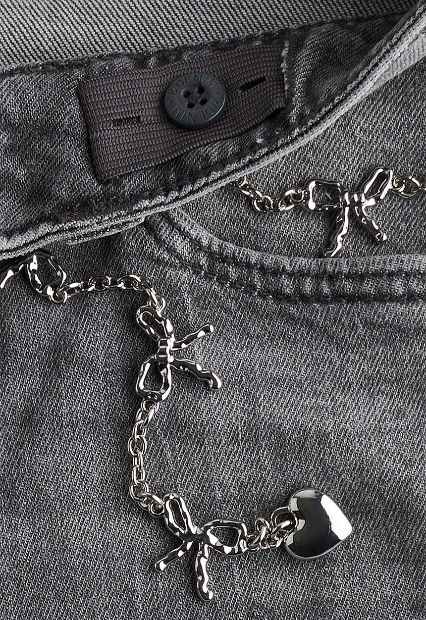 H&M - Baggy fit bootcut leg jeans - denim grey 