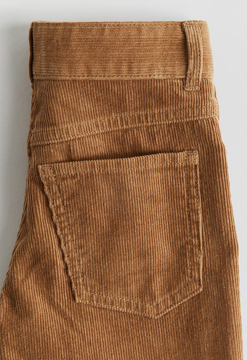 H&M - Relaxed fit corduroy trousers - light brown